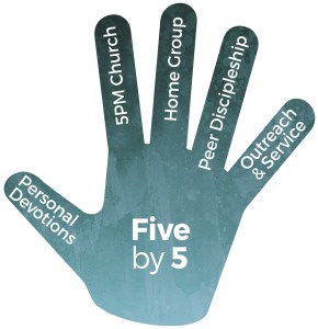 Trinity City 'Five by 5' Challenge - hand