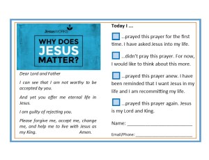 JesusWORKS Response Card